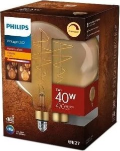 Signify Philips LED Lampe Vintage XL-Globe 40W E27 dimmbar gold 1er 2