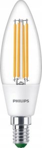 Signify Philips Classic LED-A-Label Lampe 40W E14 Warmweiß klar Kerze 1