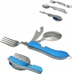 Supreme Niezbędnik Scyzoryk NÓŻ WIDELEC ŁYŻKA OTWIERACZ 12