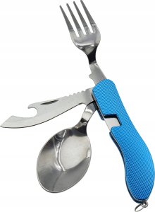 Supreme Niezbędnik Scyzoryk NÓŻ WIDELEC ŁYŻKA OTWIERACZ 9