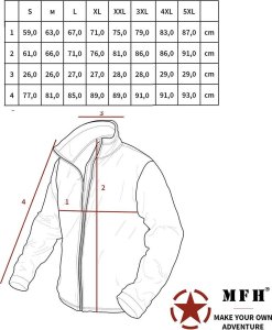 Kurtka męska MFH KURTKA TERMICZNA W stylu brytyjskim DWUSTRONNA 4XL 3