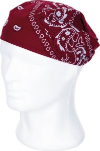 MFH BANDAMKA BANDANA CHUSTA 55x55 cm BORDOWO-BIAŁA 2