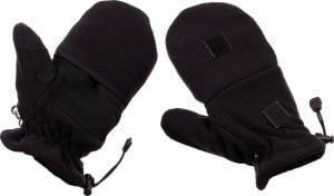 MFH Polarowe rękawice czarne z palcami  MFH S 1
