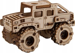 WOODEN CITY Drewniane Puzzle 3D - Model Monster Truck 2 (Hummer H1) 1