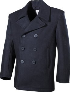 Kurtka męska MFH PŁASZCZ US   PEA COAT NIEBIESKI MFH S 1