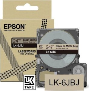 Epson Epson LabelWorks LK-6JBJ - Schwarz auf Mattbeige - Rolle (2,4 cm) 1 Kassette(n) Etikettenband 1