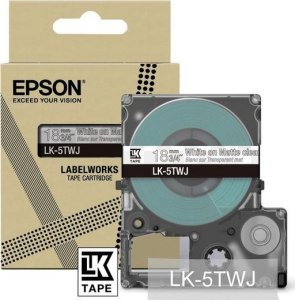 Epson Epson LabelWorks LK-5TWJ - Weiss auf Matt-Transparent - Rolle (1,8 cm x 8 m) 1 Kassette(n) Hangebox - Bandkassette 1