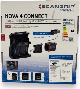Latarka Scangrip Akumuliatorinio prožektoriaus NOVA 4 CONNECT 4000 lm korpusa, Scangrip 3