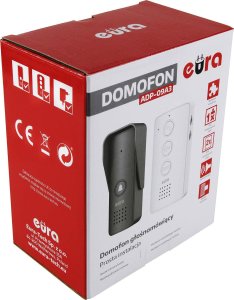 Eura Domofon ADP-09A3 czarny, głośnomówiący 7