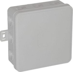 ViPlast Puszka natynkowa pusta 12 wlotów VIPLAST V7 klik BIAŁA IP54 100x100x41mm 037-01 3