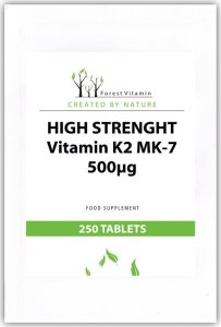 FOREST Vitamin FOREST VITAMIN High Strenght Vitamin K2 MK-7 500ug 250tabs 1