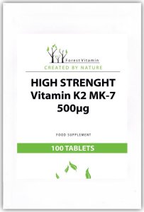 FOREST Vitamin FOREST VITAMIN High Strenght Vitamin K2 MK-7 500ug 100tabs 1