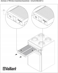 Vaillant Vaillant zestaw filtrów F9 i G4 do recoVair 260/360/4 0020180873 2