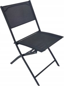 kontrast Zestaw mebli ogrodowych stół + 2x krzesła LIPARI 2os. czarny 4