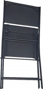 kontrast Zestaw mebli ogrodowych stół + 2x krzesła LIPARI 2os. czarny 6