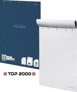 Flipchart Top 2000 Blok do flipchartu Top 2000 Colors 64x90cm kratka (20) 1