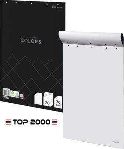 Flipchart Top 2000 Blok do flipchartu Top 2000 Colors 64x90cm gładki (20) 1
