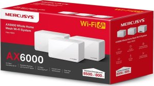 Access Point Mercusys MERCUSYS Halo H90X(3-pack) WiFi6 Mesh (AX6000,2,4GHz/5GHz,1x2,5GbELAN/WAN,2xGbELAN/WAN) 3