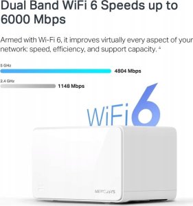 Access Point Mercusys MERCUSYS Halo H90X(3-pack) WiFi6 Mesh (AX6000,2,4GHz/5GHz,1x2,5GbELAN/WAN,2xGbELAN/WAN) 7