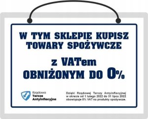 StudioCen Tablica A5 TOWAR z VAT 0% sklep spoż. 1