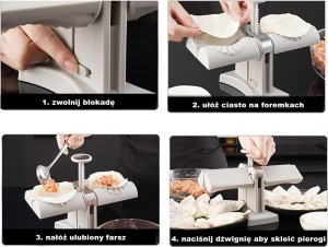 Brunbeste MASZYNKA DO LEPIENIA PIEROGÓW BRUNBESTE BB-3155 6