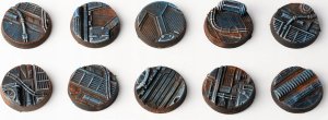 Gamers Grass Gamers Grass: Bases Round - Spaceship Corridor 25 mm (10 szt.) 1