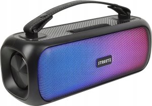 Głośnik Streetz Głośnik BT 2x 7.5 W, IPX5, AUX, USB flash, LED, czarny / CMB-110 6