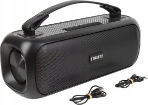 Głośnik Streetz Głośnik BT 2x 7.5 W, IPX5, AUX, USB flash, LED, czarny / CMB-110 9