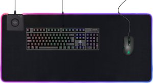 Podkładka Deltaco RGB pelės kilimėlis DELTACO GAMING su bevieliu greituoju krovimu, 10W, 900x400, juodas / GAM-092 2