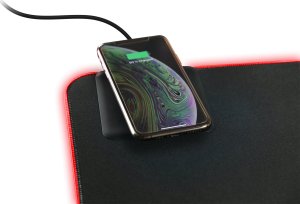 Podkładka Deltaco RGB pelės kilimėlis DELTACO GAMING su bevieliu greituoju krovimu, 10W, 900x400, juodas / GAM-092 3