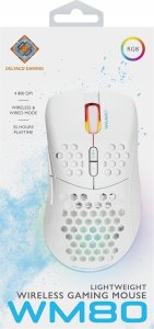 Mysz Deltaco Belaidė itin lengva žaidimų pelė GAMING Rožinis LINE PM80 70g svorio, RGB, SPCP6651, 400-4800 DPI, 1000 Hz, rožinė / GAM-120-P 6