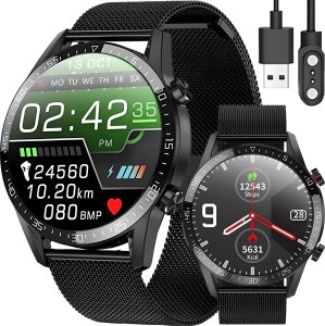 Smartwatch Retoo ZEGAREK SMARTWATCH CIŚNIENIOMIERZ EKG ROZMOWY PL 1