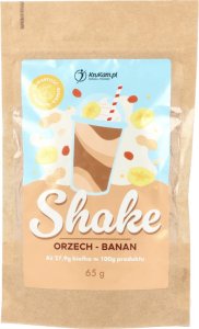 KruKam Mieszanka na shake wysokobiałkowy orzech banan 65g 1