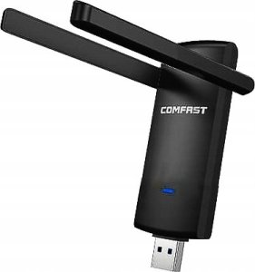 Karta sieciowa Comfast WiFi-USB adapteris, 1300Mbps, 2.4GHz, 5 GHz 6