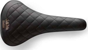 Selle Italia Siodło SELLA ITALIA TURBO BONNIE Fec Alloy 7, skórzane czarne 367g (NEW) 1