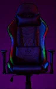 Fotel Deltaco gamingowy - Skóra PU, RGB (GAM-080) 6