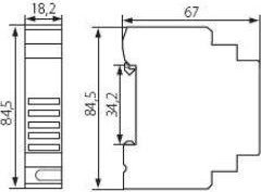 Kanlux Dzwonek elektryczny na szynę EB230 230V 230/L.DIN 2