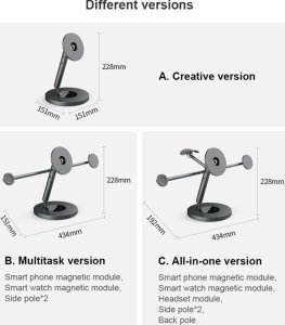 Nillkin NILLKIN SNAPBRANCH MODULAR DEVICE STATION, GRAY / SZARY 11
