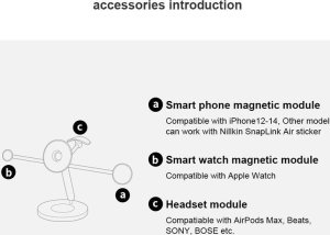 Nillkin NILLKIN SNAPBRANCH MODULAR DEVICE STATION, GRAY / SZARY 12