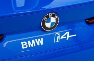 BMW Autko BMW i4 na akumulator dla dzieci Niebieski + Wolny Start + EVA + Ekoskóra + Audio LED + Pilot 14