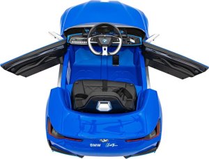 BMW Autko BMW i4 na akumulator dla dzieci Niebieski + Wolny Start + EVA + Ekoskóra + Audio LED + Pilot 15