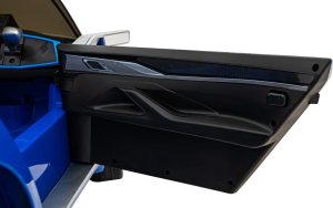 BMW Autko BMW i4 na akumulator dla dzieci Niebieski + Wolny Start + EVA + Ekoskóra + Audio LED + Pilot 16