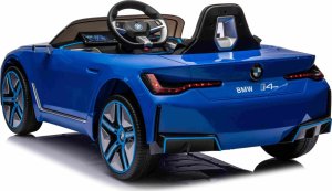 BMW Autko BMW i4 na akumulator dla dzieci Niebieski + Wolny Start + EVA + Ekoskóra + Audio LED + Pilot 3