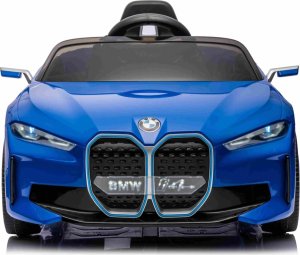 BMW Autko BMW i4 na akumulator dla dzieci Niebieski + Wolny Start + EVA + Ekoskóra + Audio LED + Pilot 7