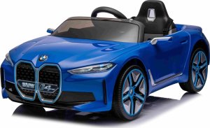 BMW Autko BMW i4 na akumulator dla dzieci Niebieski + Wolny Start + EVA + Ekoskóra + Audio LED + Pilot 8