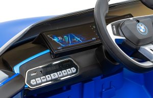 BMW Autko BMW i4 na akumulator dla dzieci Niebieski + Wolny Start + EVA + Ekoskóra + Audio LED + Pilot 9