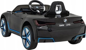 BMW Autko i4 na akumulator dla dzieci Czarny + Wolny Start + EVA + Audio LED + Pilot 15