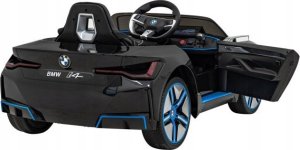 BMW Autko i4 na akumulator dla dzieci Czarny + Wolny Start + EVA + Audio LED + Pilot 17