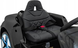 BMW Autko i4 na akumulator dla dzieci Czarny + Wolny Start + EVA + Audio LED + Pilot 21