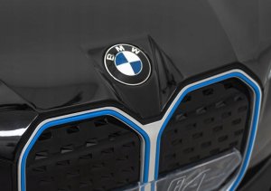BMW Autko i4 na akumulator dla dzieci Czarny + Wolny Start + EVA + Audio LED + Pilot 22